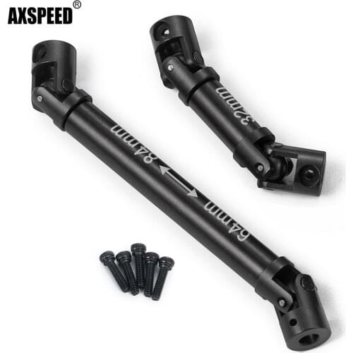 AXSPEED 1 Pair Metal Drive Shafts for 1/24 Axial SCX24 90081 Transmission Shaft RC Crawler Car Upgrade Parts