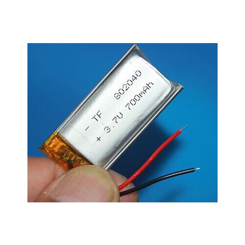 Free shipping 1pcs 802040 3.7v 700mah superior quality polymer lithium rechargeable battery li-po battery