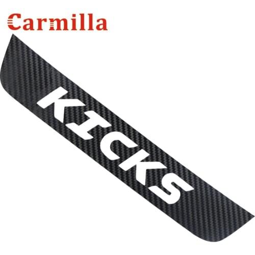 Carmilla Carbon Fiber Car Brake Light Sticker for Nissan Kicks 2017 2018 2019 2020 2021 Brakelight Stickers Accessories