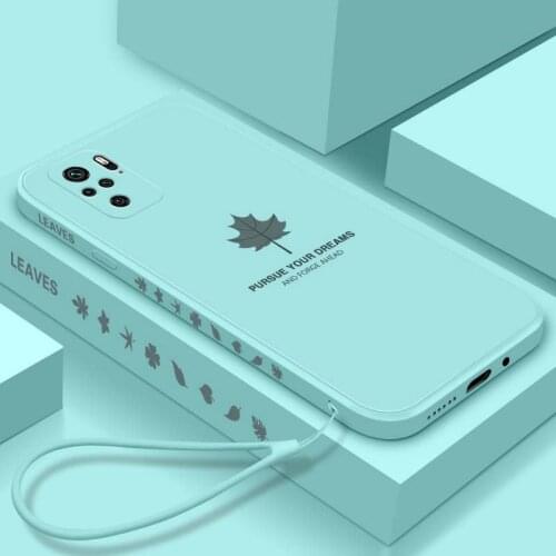 For Xiaomi POCO M3 Pro 5G Case Soft Liquid silicone Maple leaf Skin protective Back Cover Case For xiaomi POCO X3 GT 5G shell