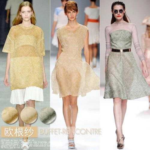 Pure silk Organza pure silk gauze fabric transparent pure silk hard yarn silk clothes A7