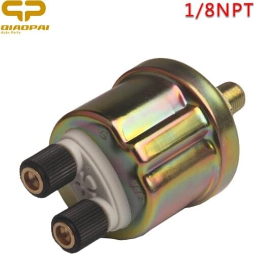 For Engine Oil Pressure Sensor VDO 0-10Bar Thread 1/8 NPT Vehicle Pressure Gauge Sender Universal Diesel Generator 10mm Screw