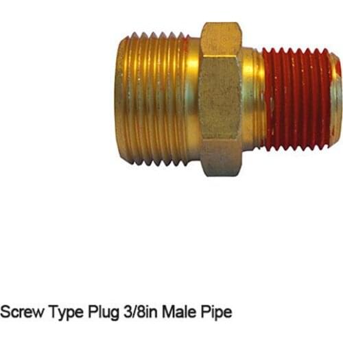 Pressure washer hose fittings Brass 3/8 inch NPT Male Thread High Pressure washer adapter Water Gun Hose Connector