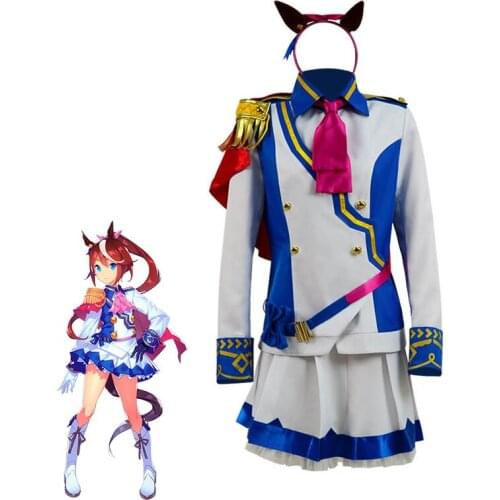 Game Umamusume: Pretty Derby Tokai Teio Cosplay Costume Women suit Outfits Top Skirts Halloween Carnival Uniforms Custom Made
