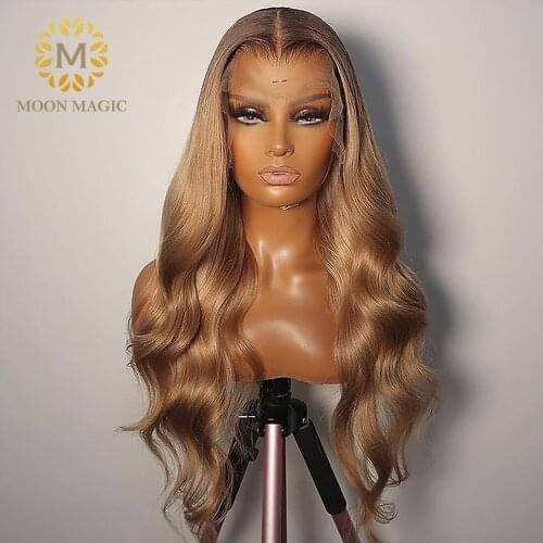 Honey Blonde Lace Front Wigs Brown Wig Body Wave Transparent Lace Frontal Wig Human Hair Brazilian Wigs For Women Human Hair