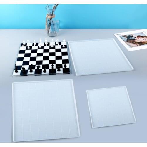 International Chess Checkerboard Casting Silicone Mould DIY Crafts Polymer Clay Making Tool Crystal Epoxy Resin Mold