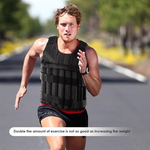 Loading Weight Vest Boxing Weight Training Workout Fitness Gym Equipment Adjustable Coat Jacket Sand without Counterweight