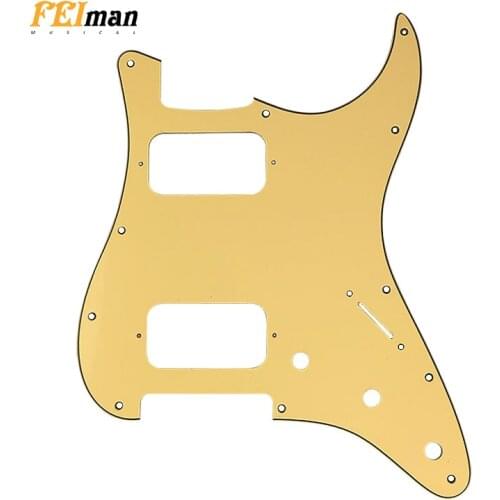 Pleroo Guitar accessories guitar pickguards 11 Screw Holes for USA/Mexico Standard ST HH Stratocaster Guitar Scratch Plate