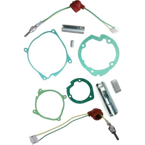New1Set 5Pcs Car Air-Crude Oil Gaskets Strainers+12V Ceramic Glow Plug for Air-Crude Oil Heater Similar Webasto