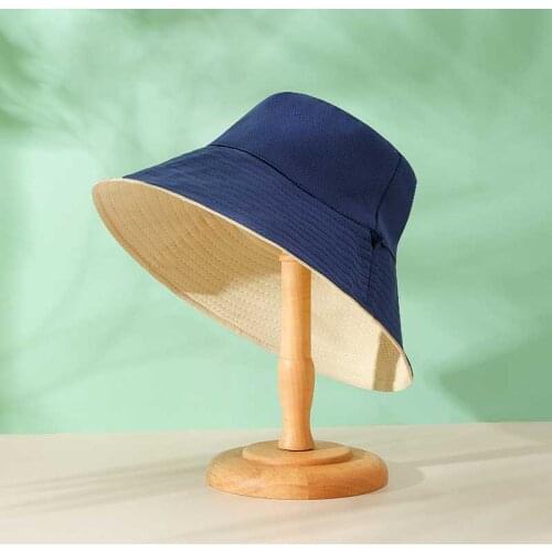 Bucket Hat Summer Double-side Fisherman Hats For Women Korean Style Solid Riding Climbing Outdoor Sunscreen Cap панама женская