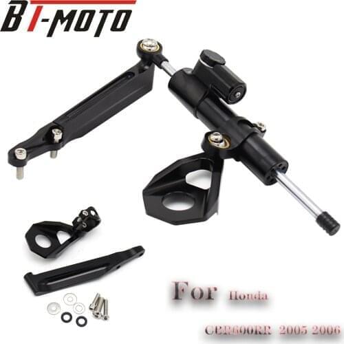 Fit For Honda CBR600RR CBR600 CBR 600 RR 2005 2006 Motorcycle Adjustable Steering Stabilize Damper Bracket Mounting Kit