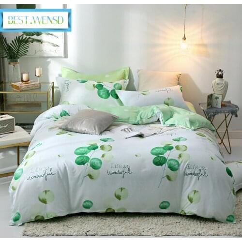 Bedclothes Green Bedroom Decor Bedding Sets King Size Bedding Set Duvet Cover Set Bed In A Bag Bed Comforter Bedding Set Luxury