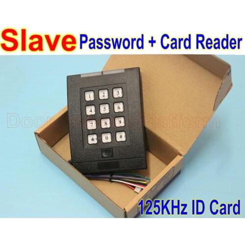 Password+ID Card reader with 125KHz RFID EM ID Card,Slave reader, Wiegand26/34 access reader for Controller panel or host item