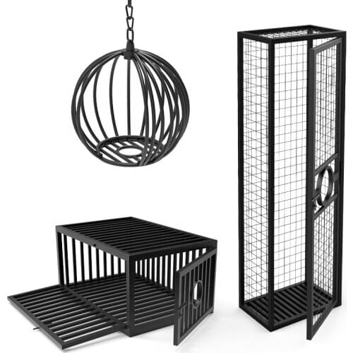 Sm performance Promotion High Quality Adult Restraint Products Bdsm Bondage Sm Training Metal Cage