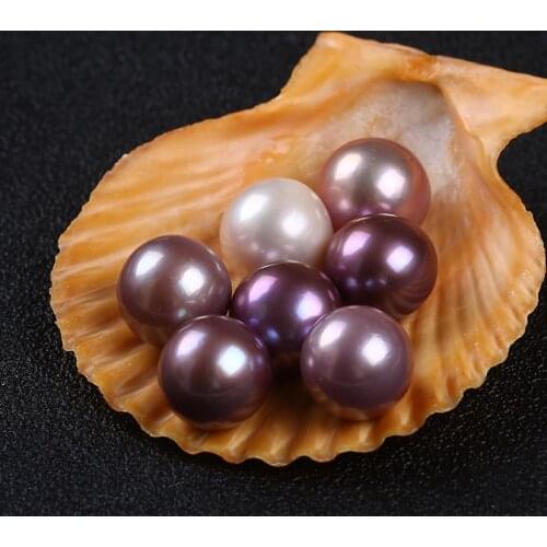 High Quality 16mm Cultured Freshwater Round Purple Edison Pearls For Sale