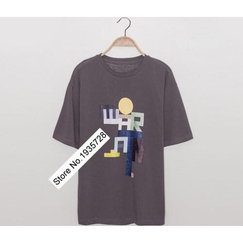 Women 2021 Summer Letter Printing Short-sleeve T-shirt - Ladies Cotton Letter Flocking On Neck Tees Top