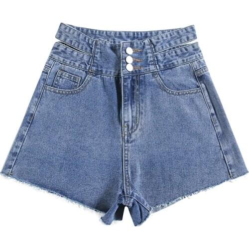 Jean Shorts Women New Summer Casual Shorts Feminino Jeans Shorts Tide Female Versatile Streetwear Plus Size XL