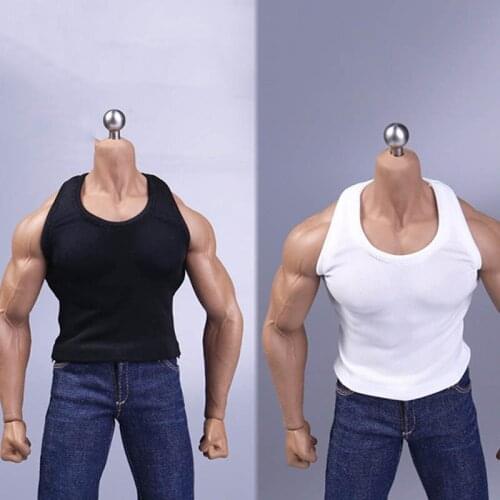 1/6 ratio boys loose sports vest clothes boys popular short sleeve vest clothing accessories for12" action figure male doll body