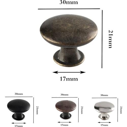 1PCS Retro Cupboard Knobs Cabinet Handle Pull Door Drawer Hardware Knob Fashion for Kitchen Office Bathroom