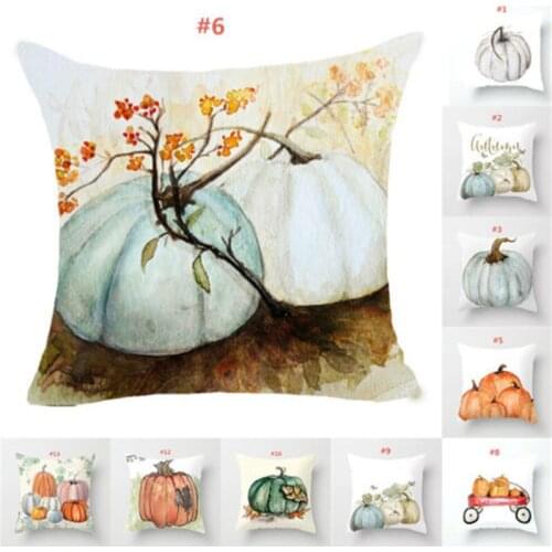2019 Halloween Pumpkin Cushion Square Case Thanksgiving Day Decor 15 Styles New Fashion Sofa Bed Cushions