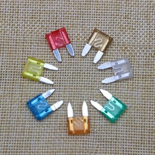 35PCS Standard Automobile Security Fuse Assorted 5/7.5/10/15/20/25/30 Amp Auto Car Blade Fuses Using For Small-sized Car 7 Sizes