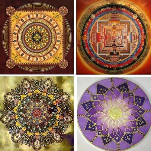 5D DIY Diamond Painting Full Square Diamond Embroidery Mandala Flower Mosaic pictures of rhinestones art Home Decoration TY796