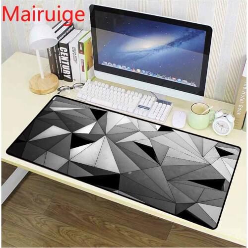 Mairuige Large Mouse Pad XXL Triangle Style Pattern Gaming Mouse Pad Laptop Waterproof MousePad Desk Mat