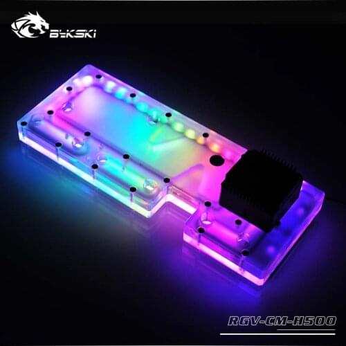 Bykski PC water cooling waterway plate channel integrated board for Cooler Master C700P Case,RBW 5V RGV-CM-H500