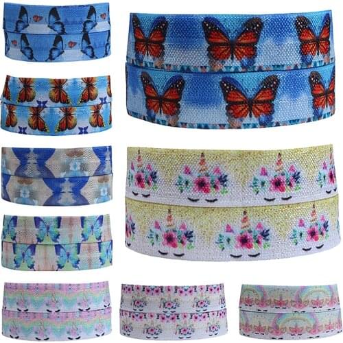 FLRA ElasticBeautiful butterfly sleepy unicorn printed baby foe elastic band