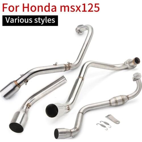 Motorcycle exhaust muffler is suitable for Honda m3 MSX 125 msx125 small monkey stainless steel intermediate connecting pipe