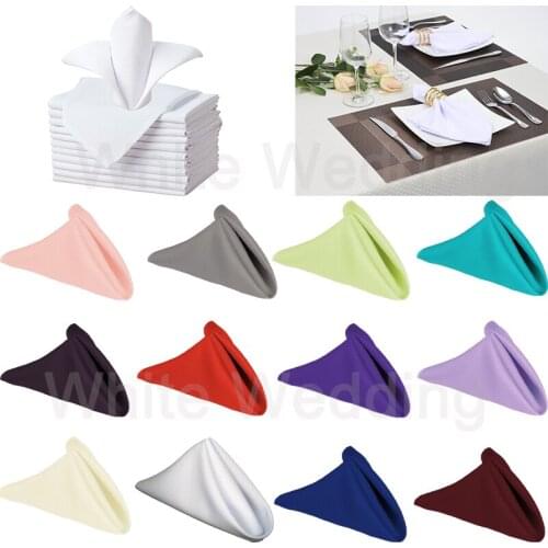 HAORUI 100% Polyester Fabric Colorful Table Napkin 30cm*30cm Square 100PCS A LOT For Hotel Use