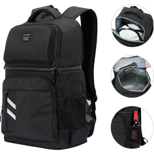 Insulated Cooler Bag Large Capacity Bag Portable Food Backpack Waterproof Ice Pack Lunch Bags For Picnic Hiking Camp