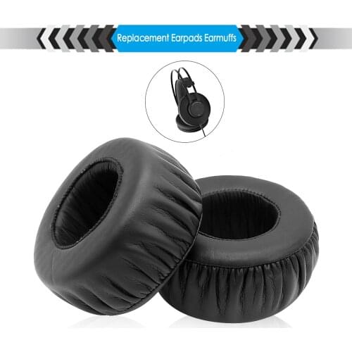 JZF-326 2pcs Protein Leather Replacement Ear Pads Cushion Cups for SONY MDR-XB500 Headphones Earpad Cover Black