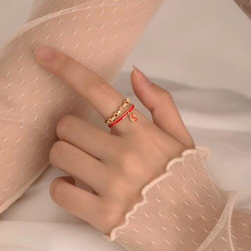 925 Silver Jewelry Classic Open Resizable Rings 2pcs set Fine Accessories for Wedding Engagement Party For Girlfriend&Wife Gift