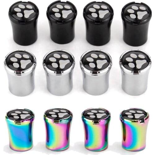 4pcs New Top Grade Car Tire Valve Stem Caps Tyre Air Dust Caps Truck Bicycle Wheel Auto Valve Cap Foot Styling Car Accessories