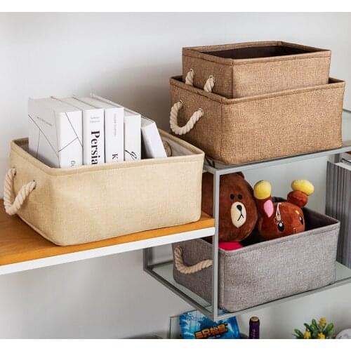 New Folding Storage Baskets Portable Laundry Kids Toys Organizer Clothes and Sundries Storage Box Cabinet Storage Bag