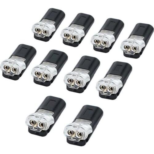 Quick Splice Electrical Cable Crimp Terminals for Wires Wiring Car Repair Connectors 10pcs 2pin Pluggable Wire Connector