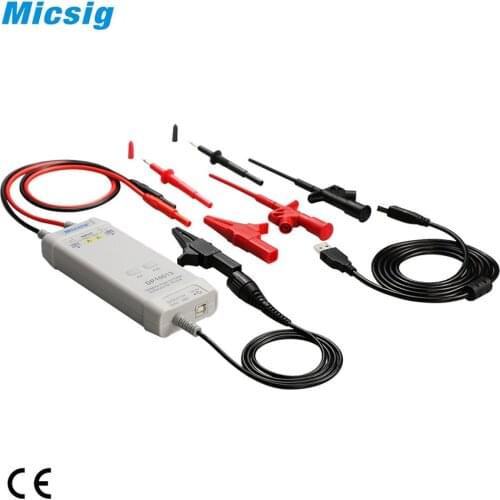 Micsig Oscilloscope 1300V 100MHz High Voltage Differential Probe Kit 3.5ns Rise Time 50X/500X Attenuation Rate DP10013