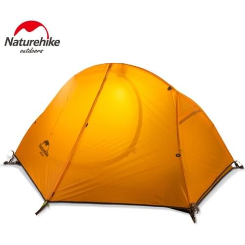 Naturehike Camping Tent Outdoor Double Layer Rainproof 1.3kg Portable Single Hiking Tourist Tent Travel Camping Cycling
