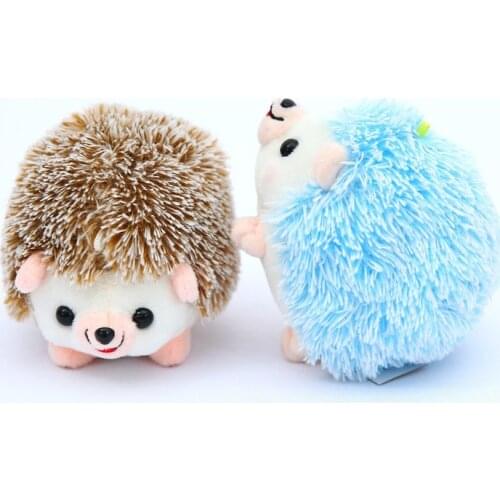 Plush Hedgehog Toys Key Chain Ring Pendant 13cm Plush Toy Animal Stuffed Anime Car Fur Gifts for Women Girl Toys Doll