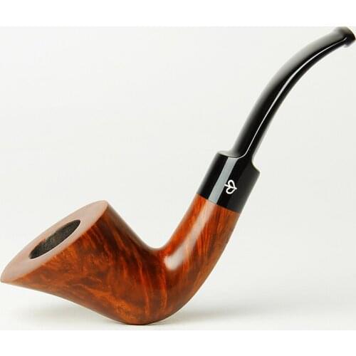 RU- NewBee 10 Tools Kits Imported Briar Wood Smoking Pipes Small Bent Wooden Tobacco Pipes with Cleaner/3mmFilter/Rack aa0011-63