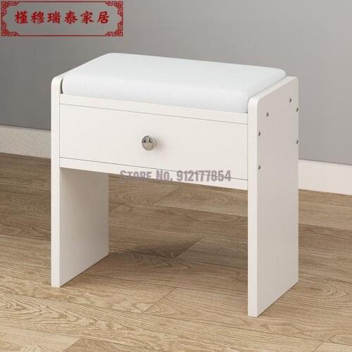 Net red stool household small bench modern simple lazy cute makeup chair girls bedroom dressing table bench