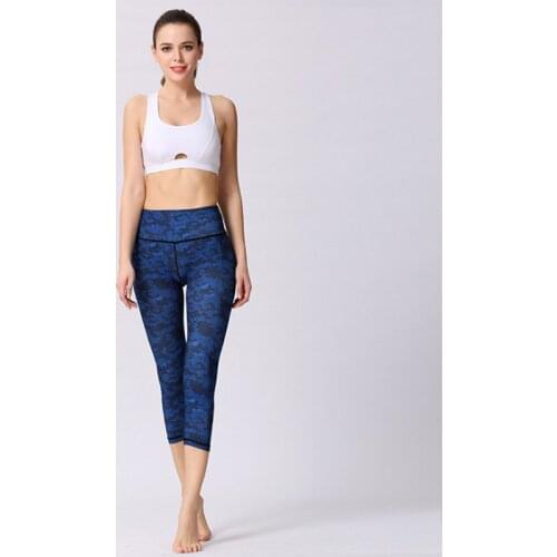 Calf-Length pants Seamless High Waist Ombre Yoga Pants Workout Gym Scrunch Butt Training Tights Gym Fitness Leggings