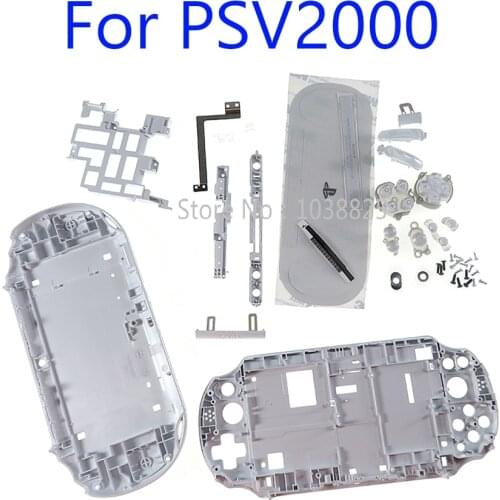 1set Replacement Full Housing Shell Case cover with Buttons for PSV2000 PSV 2000 Front Faceplate Case for psvita2000