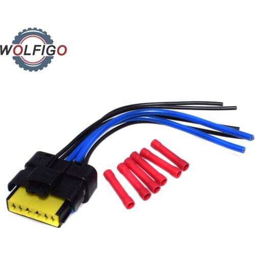 WOLFIGO Window Regulator Motor Module Connector Pigtail For Renault Clio Espace Megane Grand Scenic Laguna 8200478620 8200028071