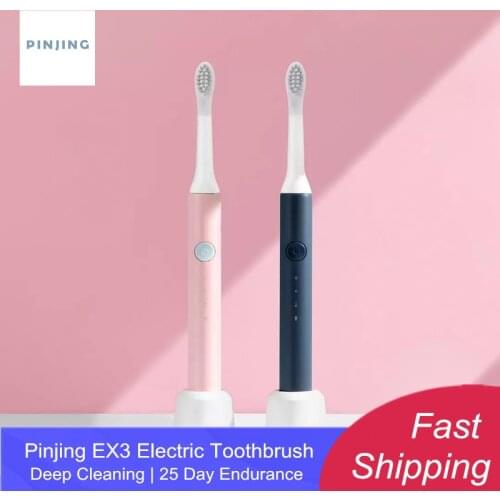 New YOUPIN MIJIA Pingjing EX3 Sonic Electric Toothbrush 25 Days Long Standby Teeth Whitening IPX7 Waterproof