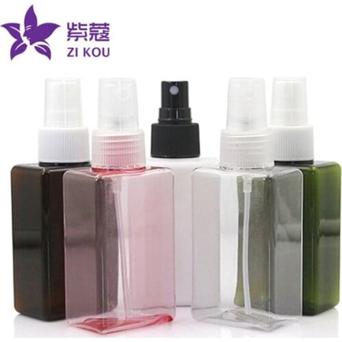 1pcs Free Shipping 100ml Rectangular PETG Bottle, Professional Goods Use Plastic Fine Mist Spray Refillable Bottles