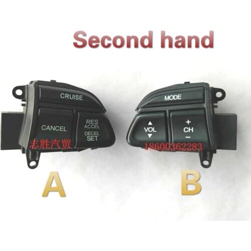 1pc original second hand for Honda Eight generation Accord Odyssey crosstour multifunction steering wheel button cruise switch