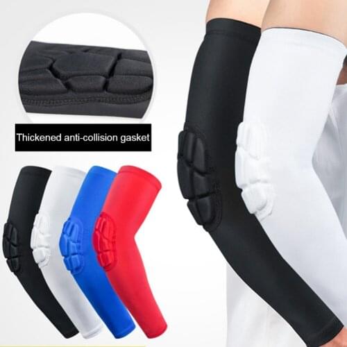 1Pcs Breathable Quick Dry UV Protection Running Arm Sleeves Fitness Armguards Sports Cycling Arm Warmers Basketball Elbow Pad