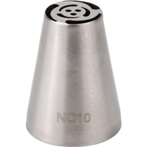 30pcs/lot)Free Shipping FDA High Quality Stainless Steel Cake Decorating Standard Russian Flower Nozzle #NO10